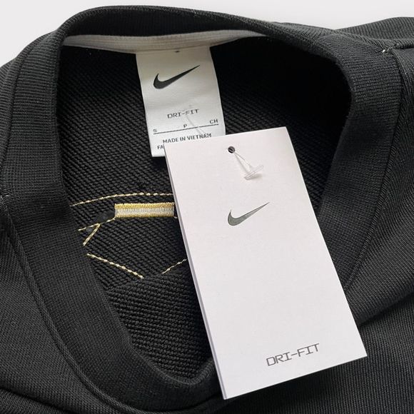 Nike Standard Issue Basketball Top Small Black Gold Women Lady Legend Sweatshirt - Picture 3 of 13